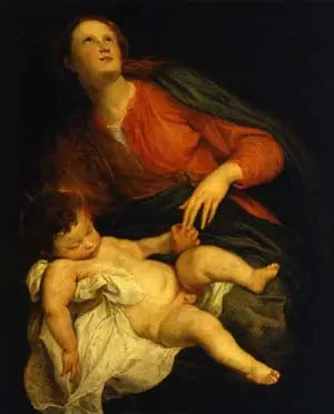 Dziewica z Dzieciątkiem - Antoine van Dyck