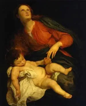 Dziewica z Dzieciątkiem - Antoine van Dyck