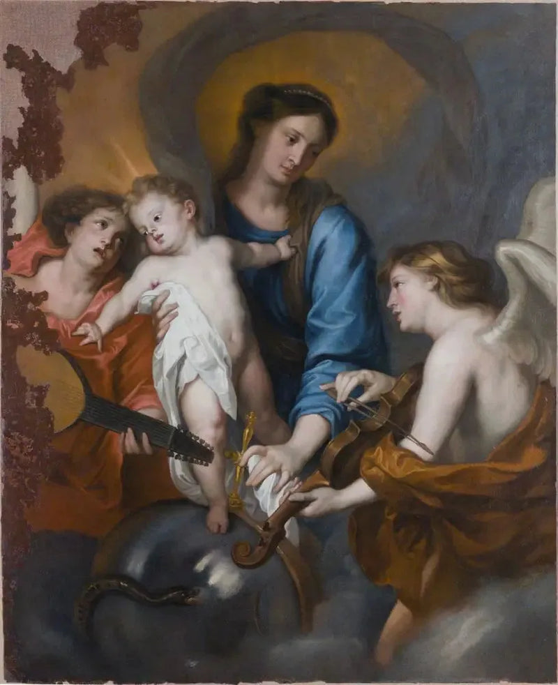 Dziewica z Dzieciątkiem i aniołami - Antoine van Dyck