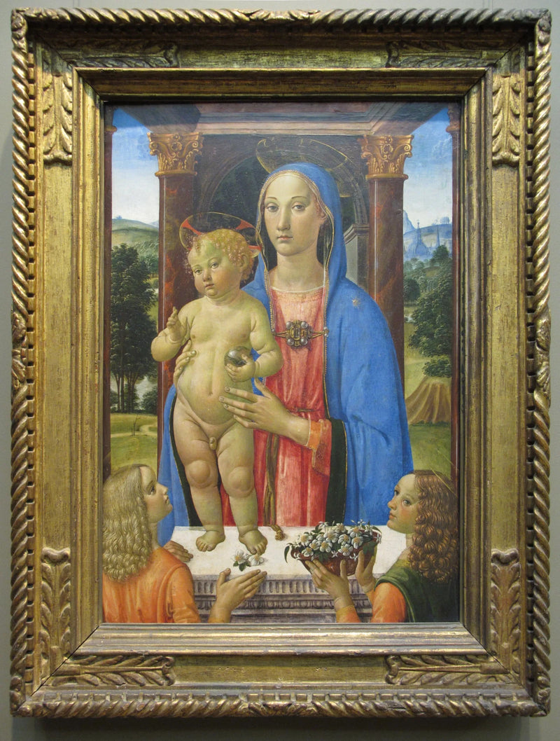 Dziewica z Dzieciątkiem i aniołami - Cosimo Rosselli
