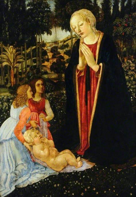 Dziewica z Dzieciątkiem i aniołami - Cosimo Rosselli