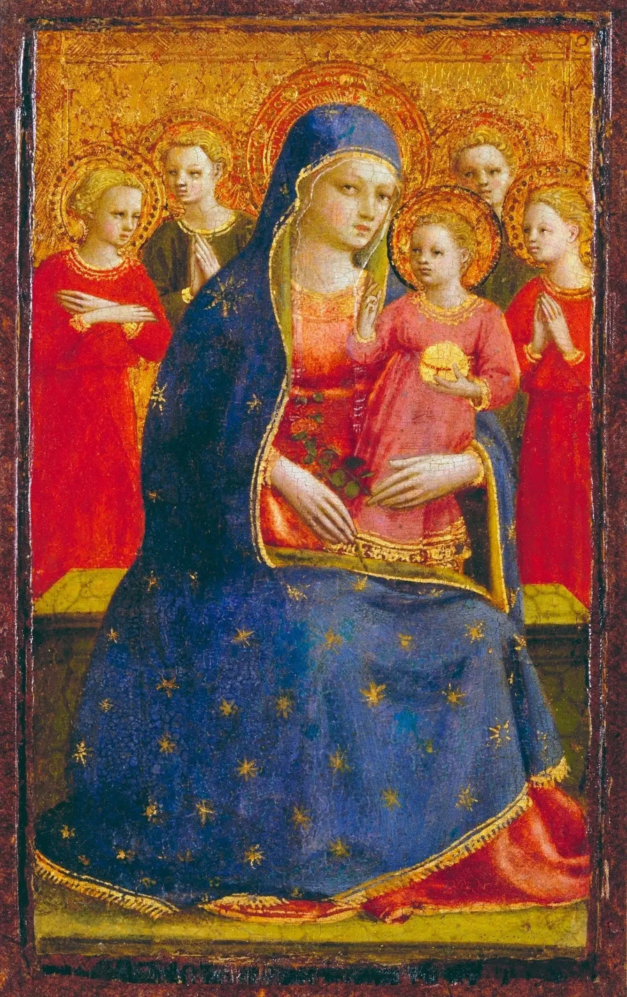 Dziewica z Dzieciątkiem i aniołami - Fra Angelico