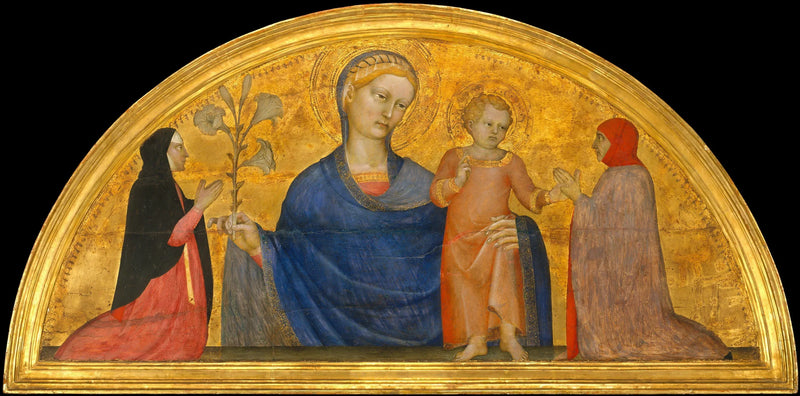 Dziewica z Dzieciątkiem i darczyńcami - Giovanni da Milano