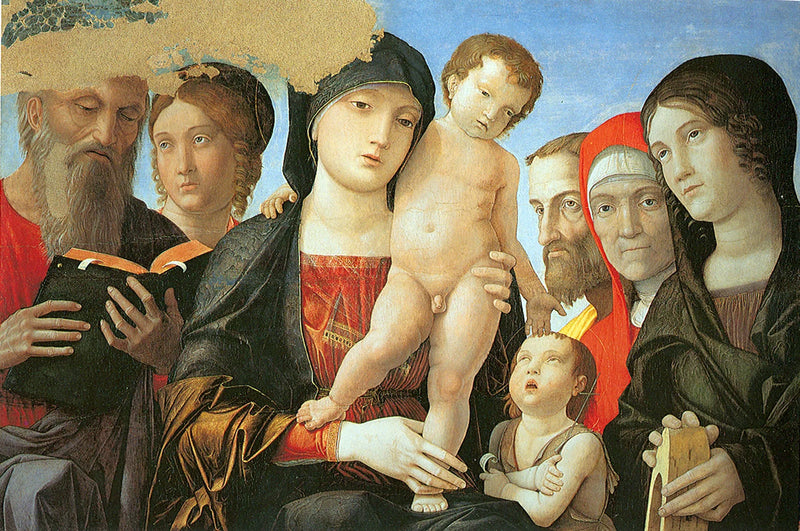 Vierge à l'Enfant avec des saints - Andrea Mantegna