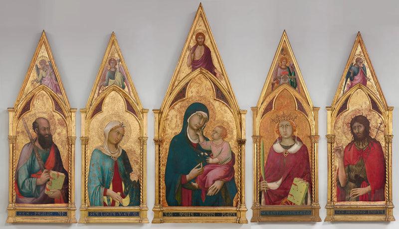 Dziewica z Dzieciątkiem z świętymi - Simone Martini