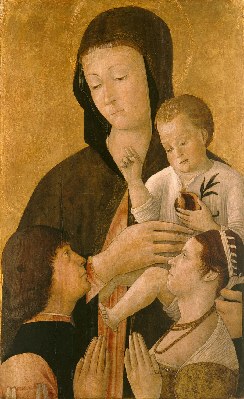 Dziewica z Dzieciątkiem i dwoma darczyńcami - Gentile Bellini