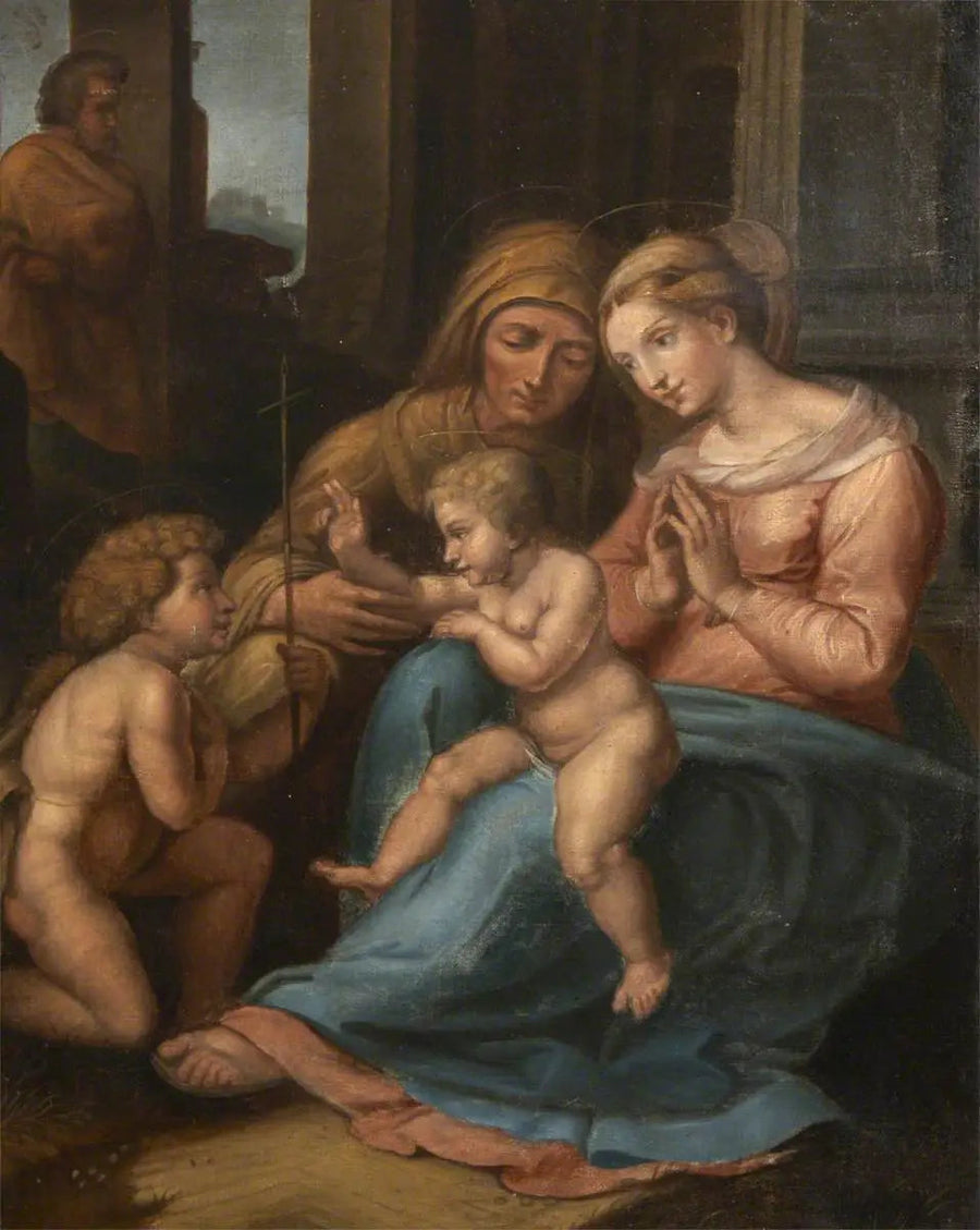 Madonna z Dzieciątkiem i Janem Chrzcicielem - Rafael Santi