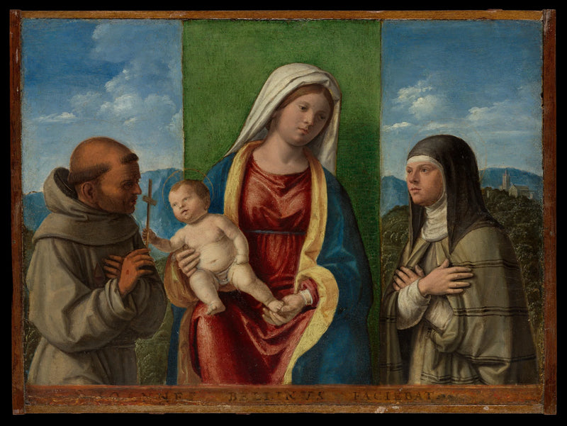Dziewica z Dzieciątkiem z św. Franciszkiem i św. Klarą - Cima da Conegliano