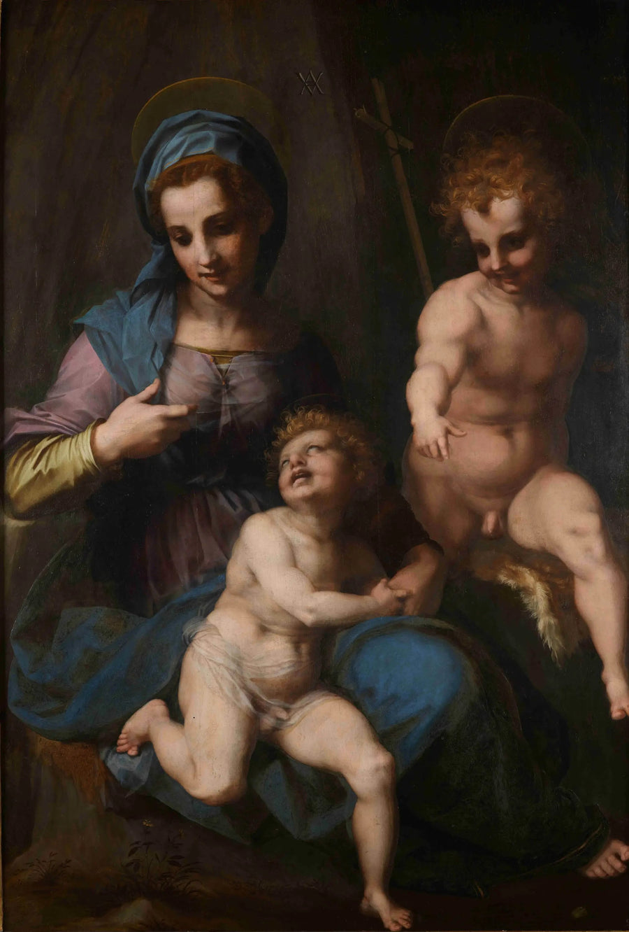 Dziewica z Dzieciątkiem i świętym Janem Chrzcicielem - Andrea del Sarto