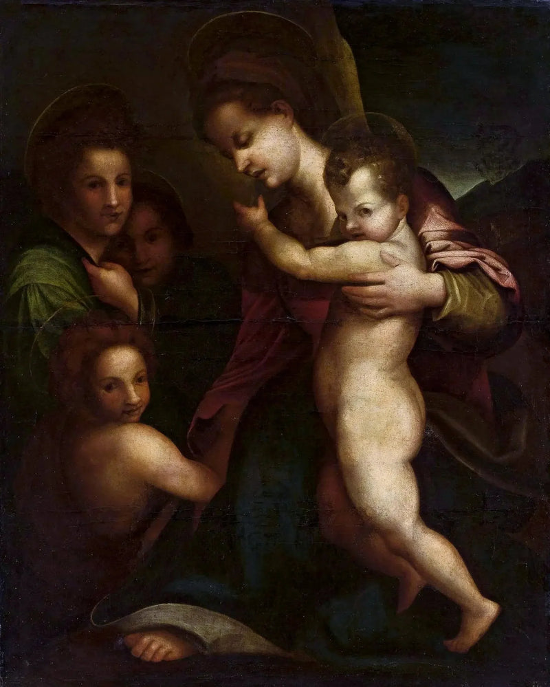 Dziewica z Dzieciątkiem i świętym Janem Chrzcicielem - Andrea del Sarto