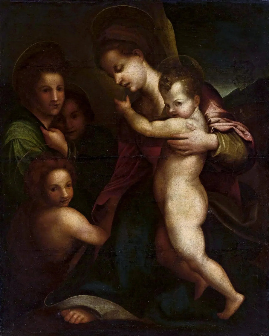 Dziewica z Dzieciątkiem i świętym Janem Chrzcicielem - Andrea del Sarto