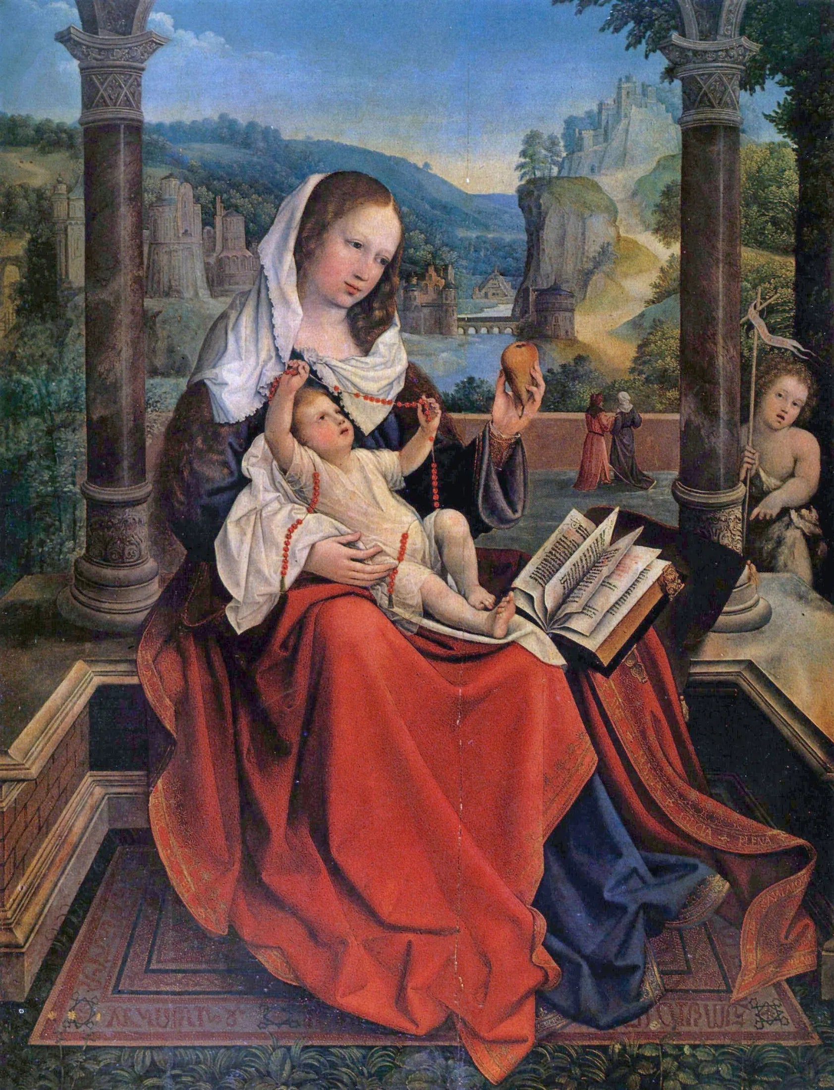 Vierge à l'Enfant avec Saint Jean-Baptiste - Bernard van Orley image 1 reproduction réalisée par Alpha Reproduction