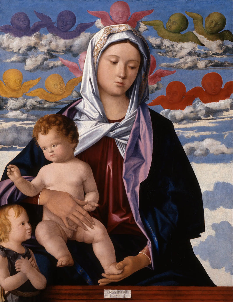 Dziewica z Dzieciątkiem z św. Janem Chrzcicielem - Giovanni Bellini