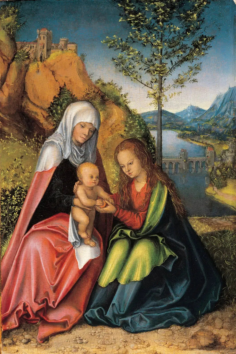 Dziewica z Dzieciątkiem z świętą Anną - Lucas Cranach Starszy