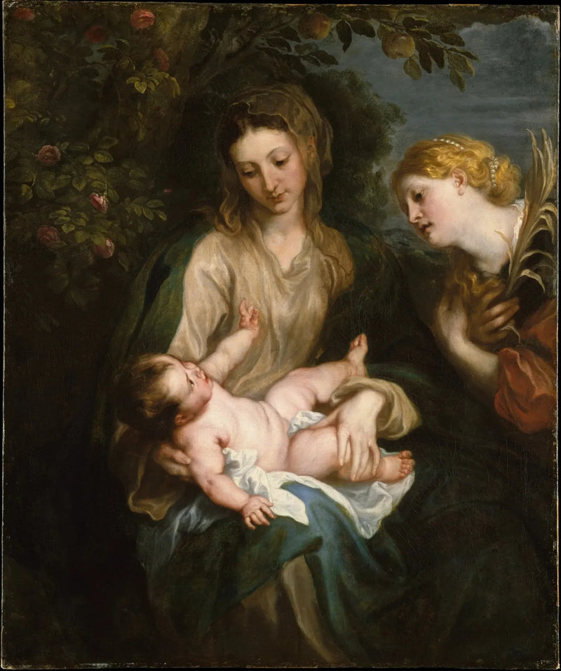 Dziewica z Dzieciątkiem i święta Katarzyna Aleksandryjska - Antoine van Dyck