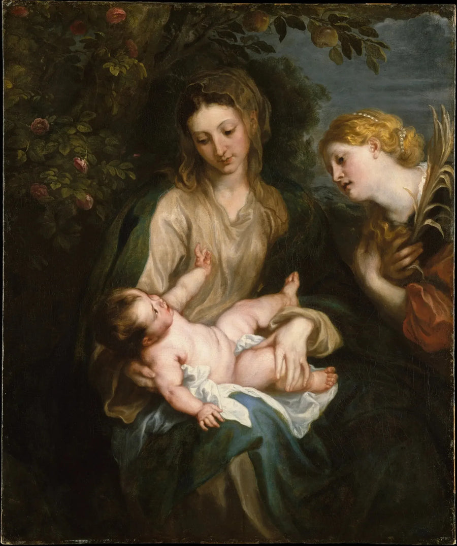 Dziewica z Dzieciątkiem i święta Katarzyna Aleksandryjska - Antoine van Dyck