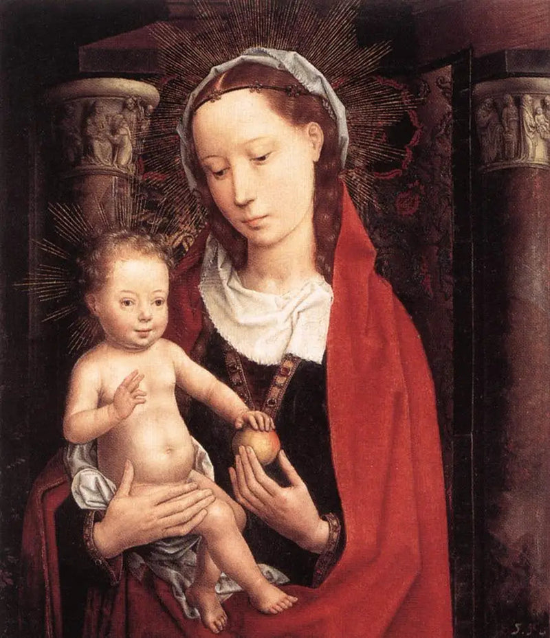 Dziewica z Dzieciątkiem stojąca - Hans Memling