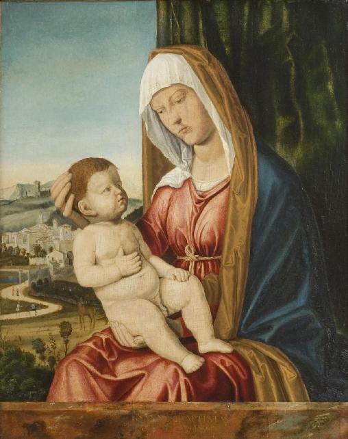 Dziewica z Dzieciątkiem przed pejzażem - Cima da Conegliano