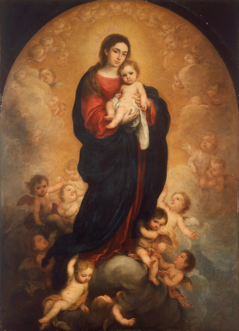 Dziewica z Dzieciątkiem w chwale - Bartolomé Esteban Murillo
