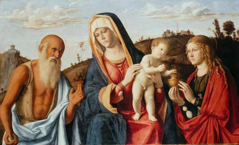 Dziewica z Dzieciątkiem między świętymi Jerzym i Marią Magdaleną - Cima da Conegliano