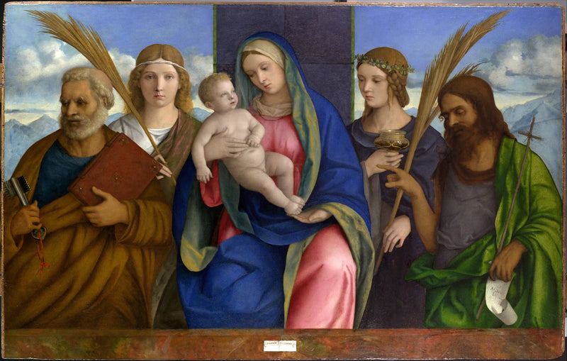 Dziewica z Dzieciątkiem i świętymi - Giovanni Bellini