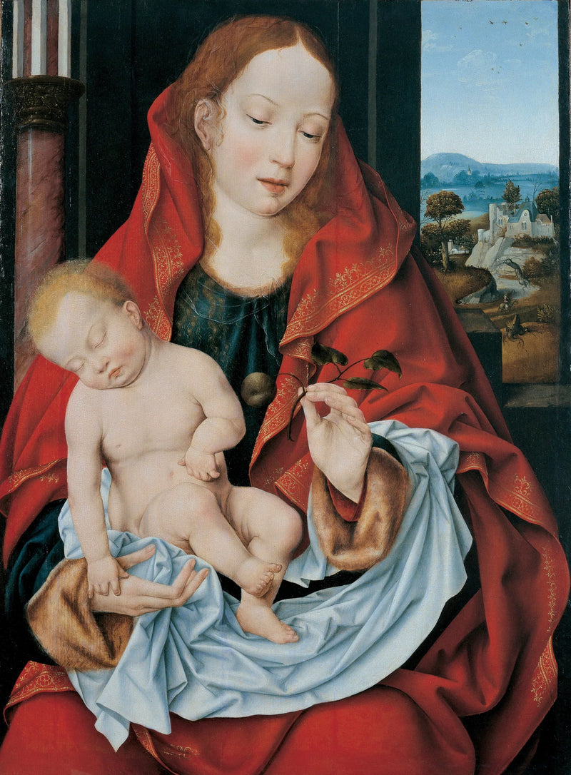 Dziewica z Dzieciątkiem (Genua) - Joos van Cleve