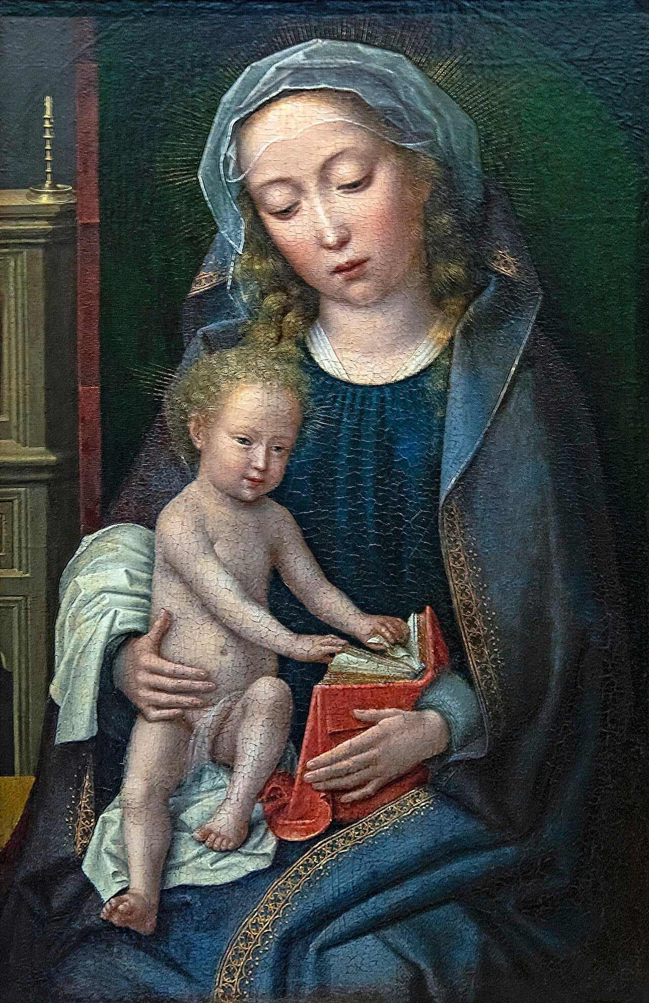 Vierge à l'Enfant - Gérard David image 1 reproduction artisanale de tableau