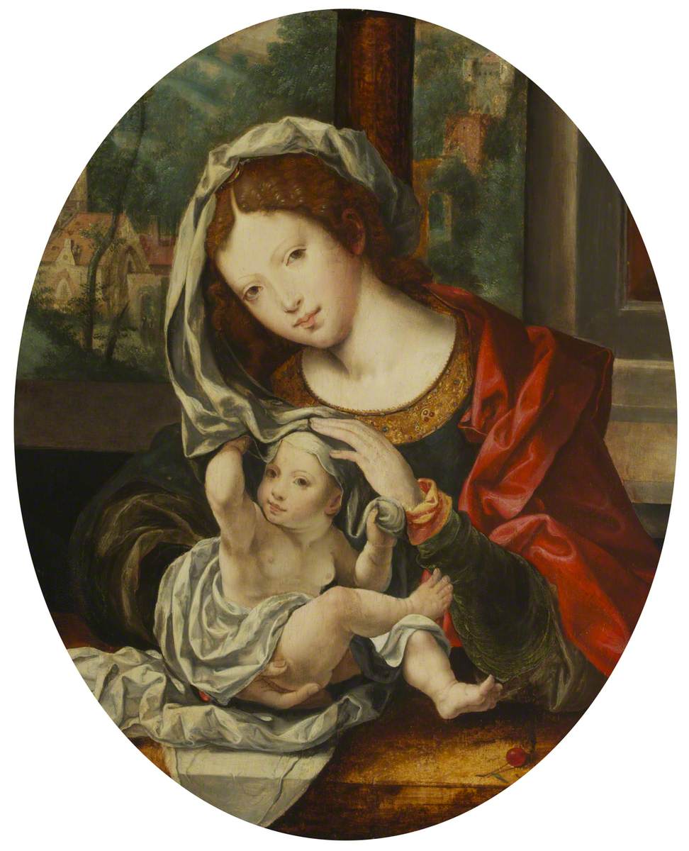 Vierge à l'Enfant - Jan Gossaert image 1 tableau peint à l’huile sur toile