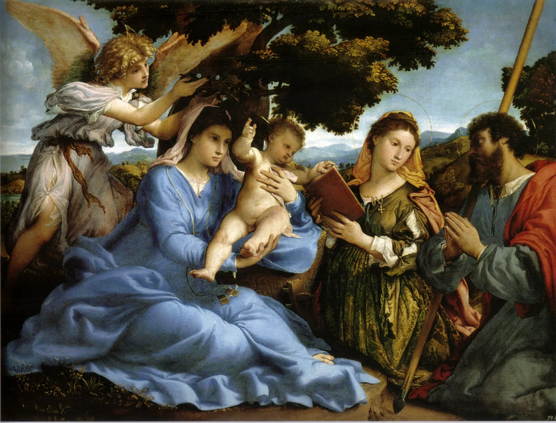 Dziewica z Dzieciątkiem - Lorenzo Lotto