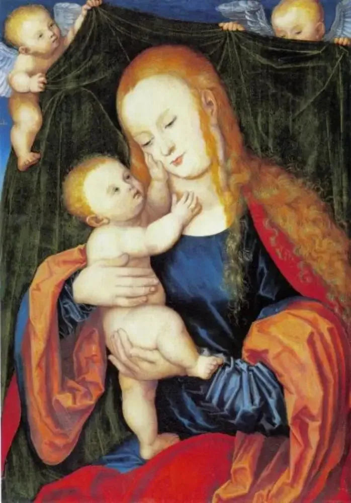 Vierge à l'Enfant - Lucas Cranach the Elder image 1 reproduction d’œuvre d’art à l’huile