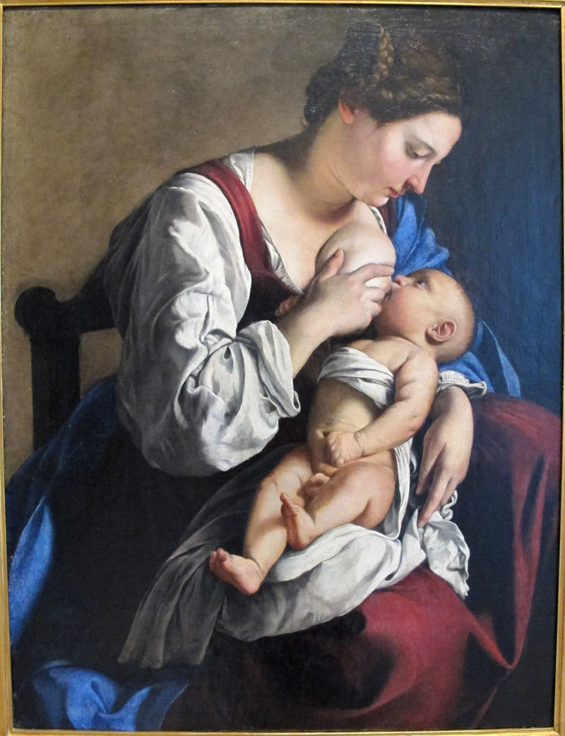 Dziewica z Dzieciątkiem - Orazio Gentileschi