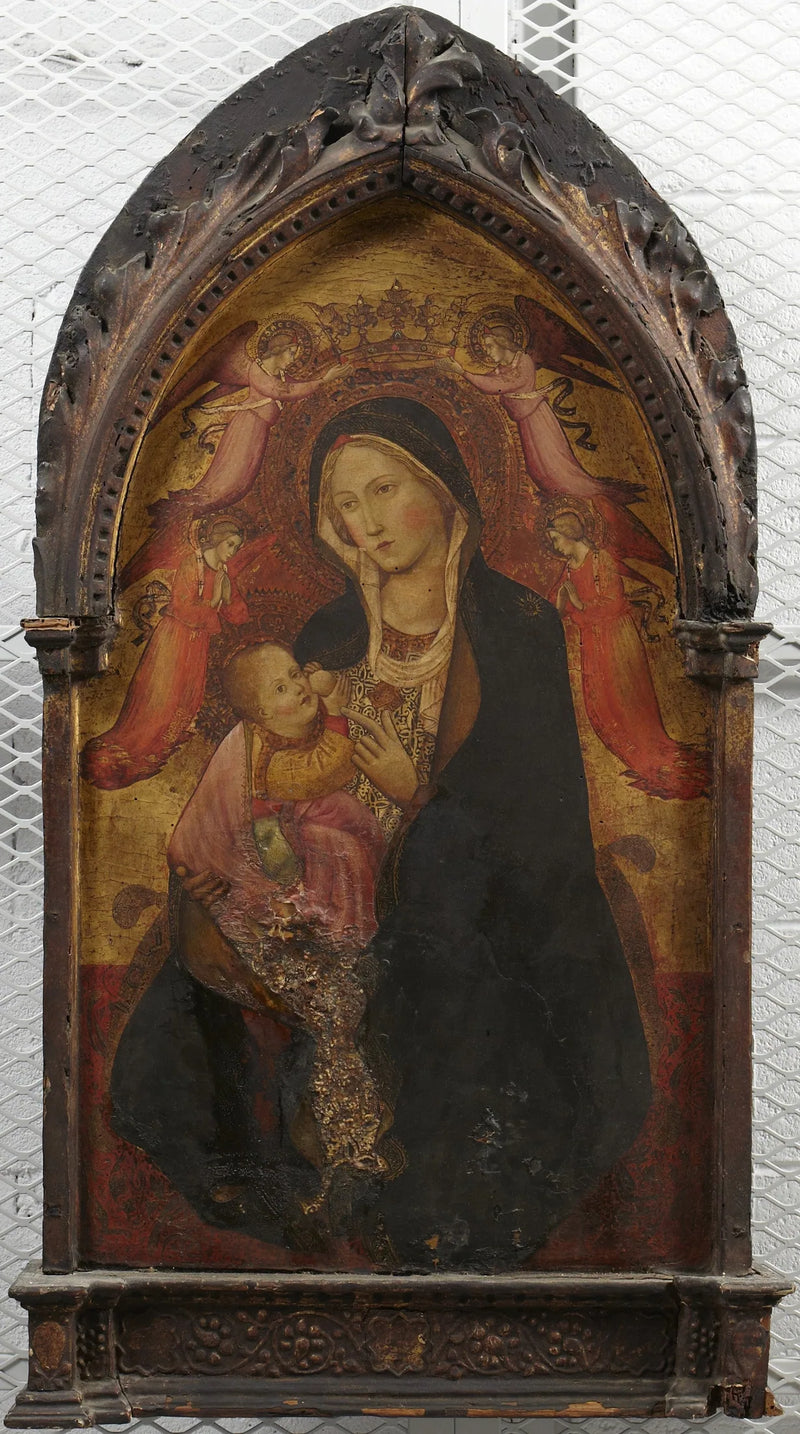 Vierge à l'Enfant, Quatre Anges - Agnolo Gaddi