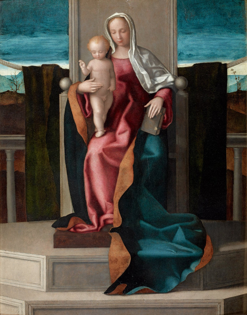 Dziewica z Dzieciątkiem na tronie - Giovanni Bellini