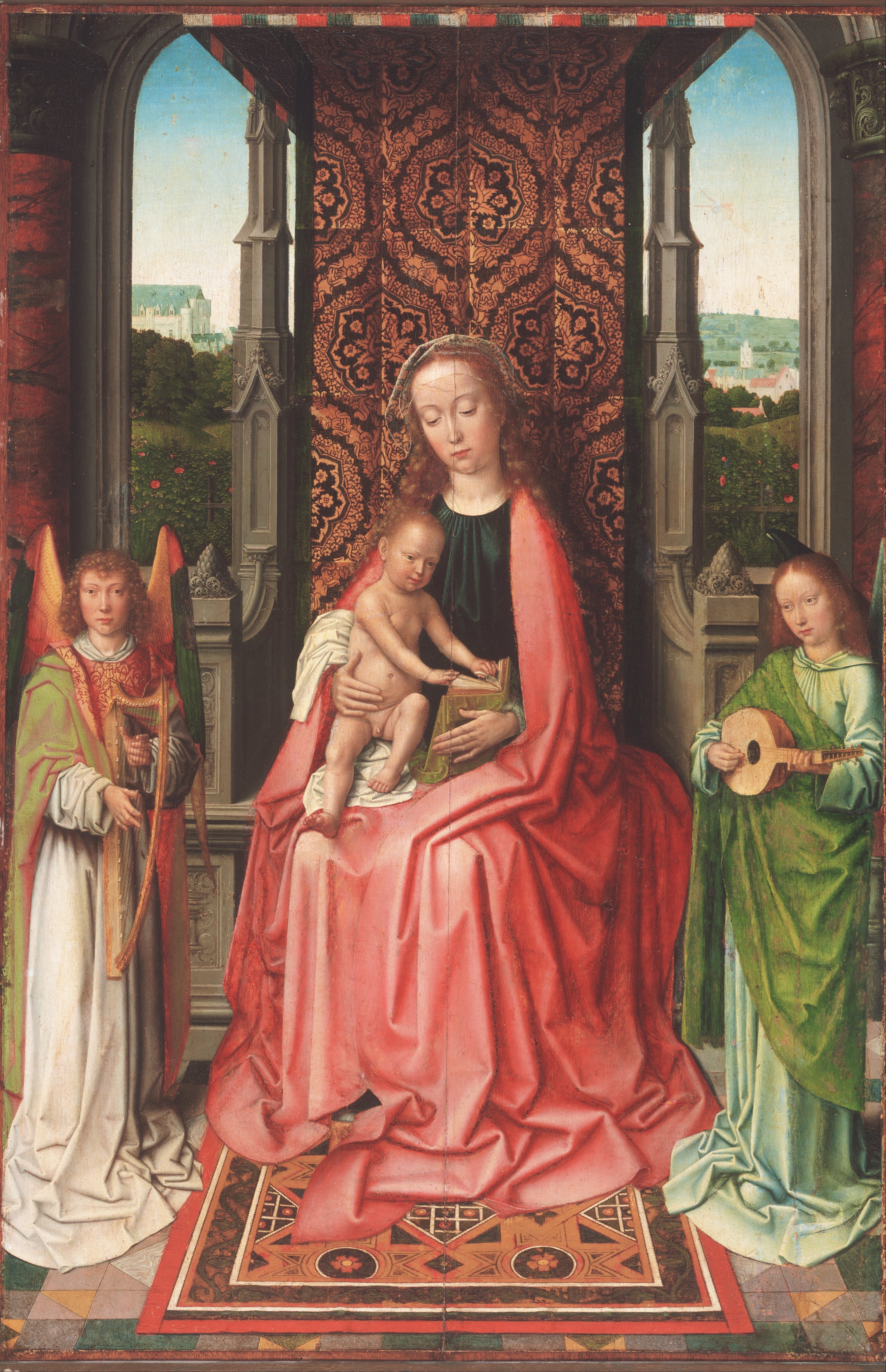 Vierge à l’Enfant trônant entourée d’anges - Gérard David - Alpha Reproduction