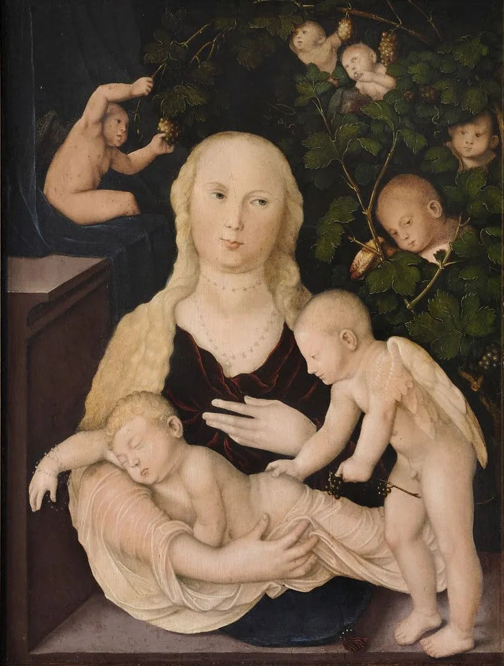 Dziewica przy winorośli - Hans Baldung Grien