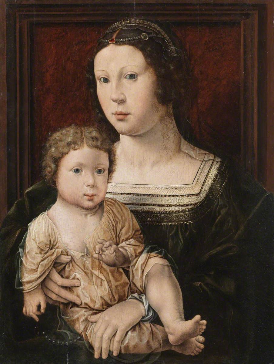 Vierge à l’Enfant (Anna von Bergen et son Fils) - Jan Gossaert - Alpha Reproduction
