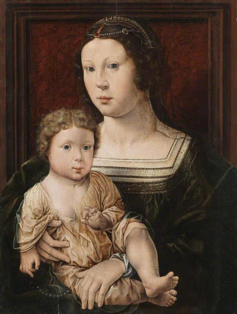 Vierge à l'Enfant (Anna von Bergen et son Fils) - Jan Gossaert