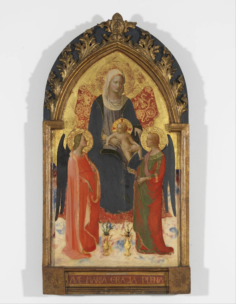 Dziewica z Dzieciątkiem i dwoma aniołami - Fra Angelico