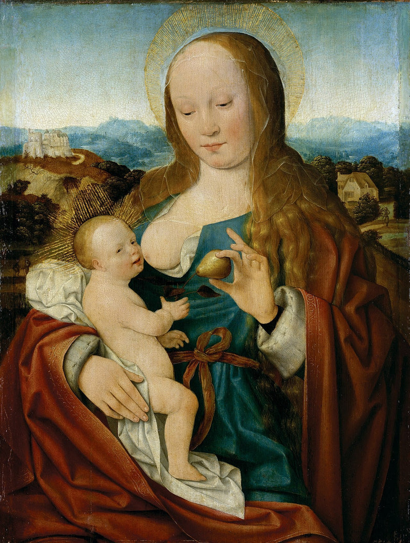 Vierge à l'Enfant avec poire - Joos van Cleve