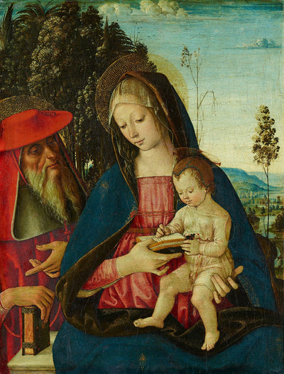 Vierge à l’Enfant avec saint Jérôme - Pinturicchio - Alpha Reproduction