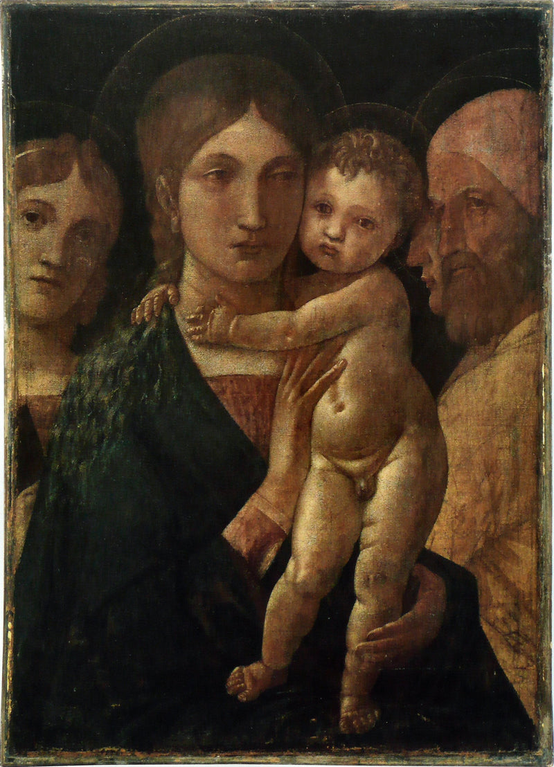 Wirgin z Dzieciątkiem i trzema świętymi - Andrea Mantegna