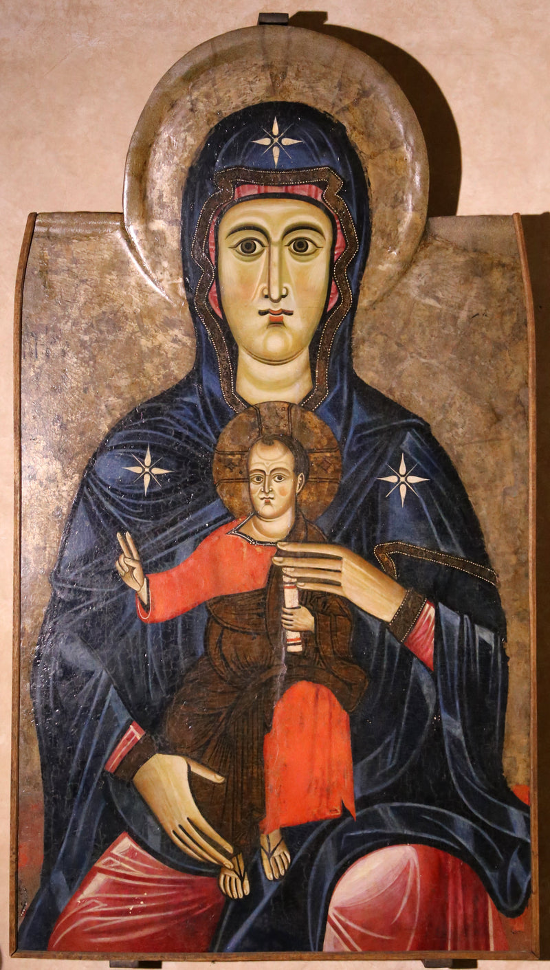 Dziewica z Dzieciątkiem w majestacie - Mistrz Krucyfiksu Bigallo