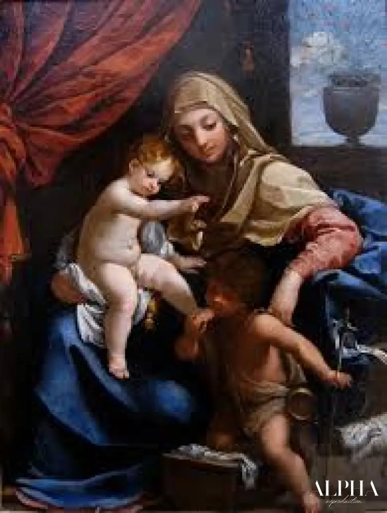 Vierge à l’enfant et saint Jean-Baptiste - Guido Reni Reproductions de tableaux à la peinture à l’huile