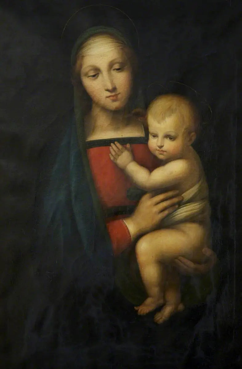 Reproduction du tableau « Vierge à l'Enfant, Madonna del Granduca - Raphaël Sanzio » par Alpha Reproduction en peinture à l’huile