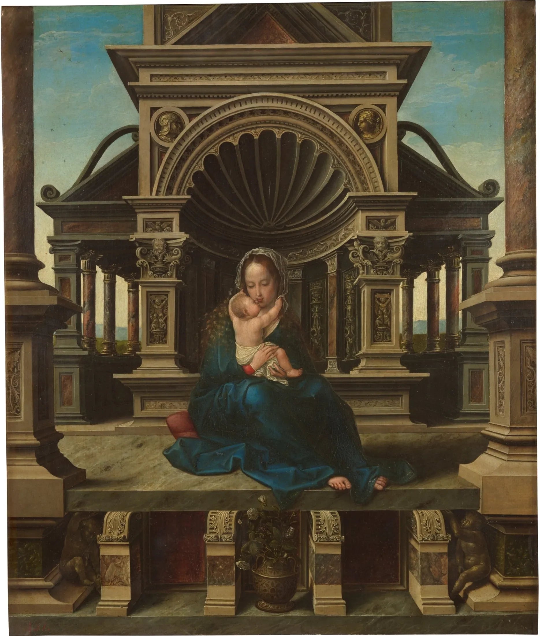 Vierge de Louvain - Bernard van Orley image 1 reproduction artisanale de tableau