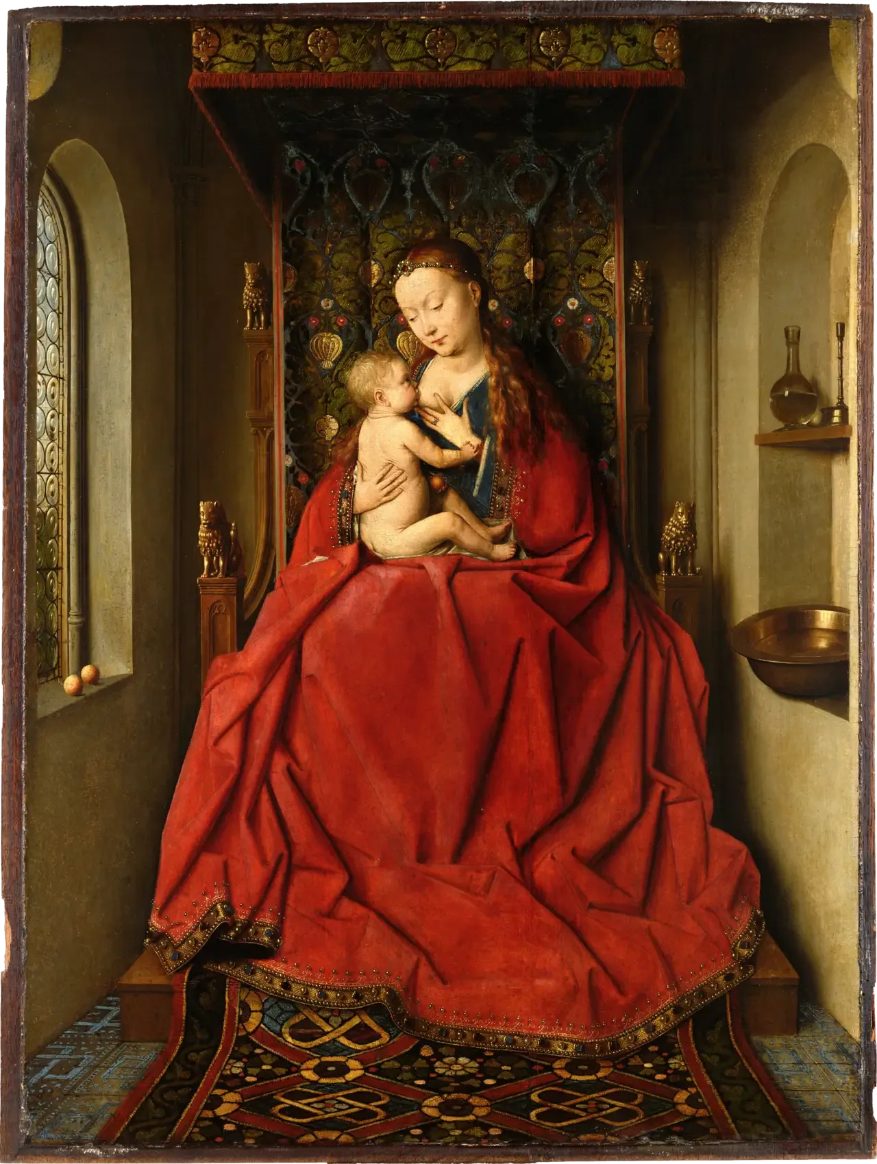 Vierge de Lucques - Jan van Eyck image 1 reproduction de peinture à l’huile