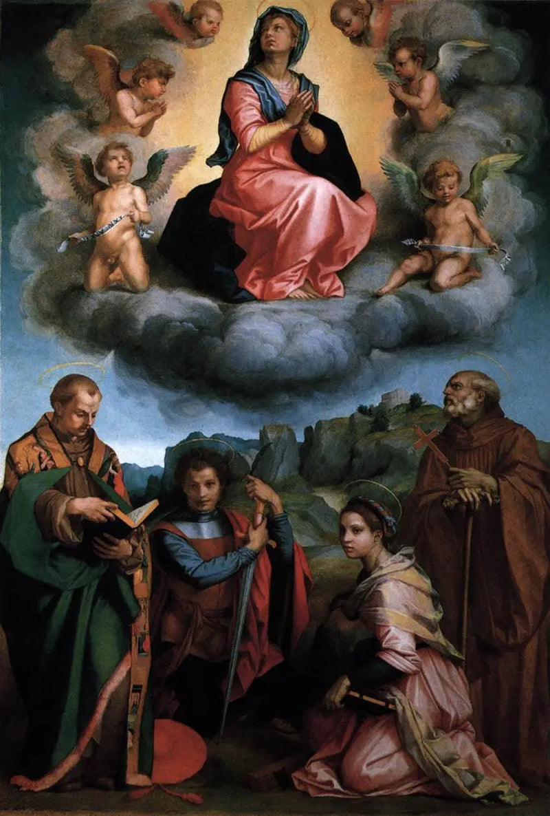 Dziewica w chwale z czterema świętymi (Andrea del Sarto) - Andrea del Sarto