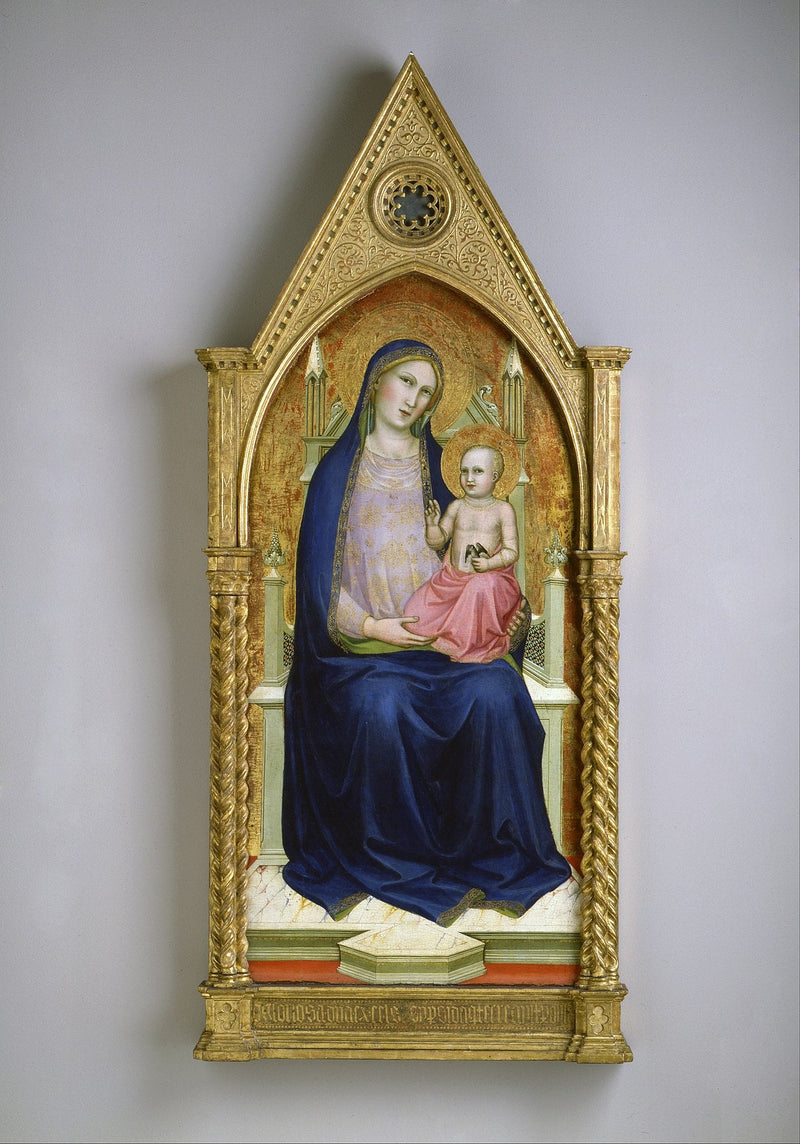 Madonna w majestacie (fragment retabulum w dziesięciu częściach) - Lorenzo Monaco