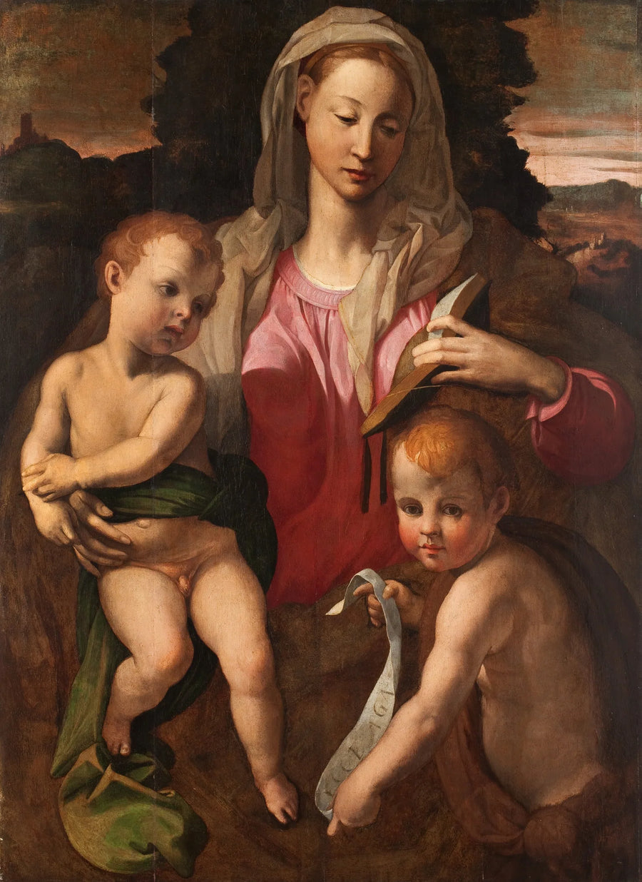 Dziewica z Dzieciątkiem i świętym Janem Chrzcicielem - Bronzino
