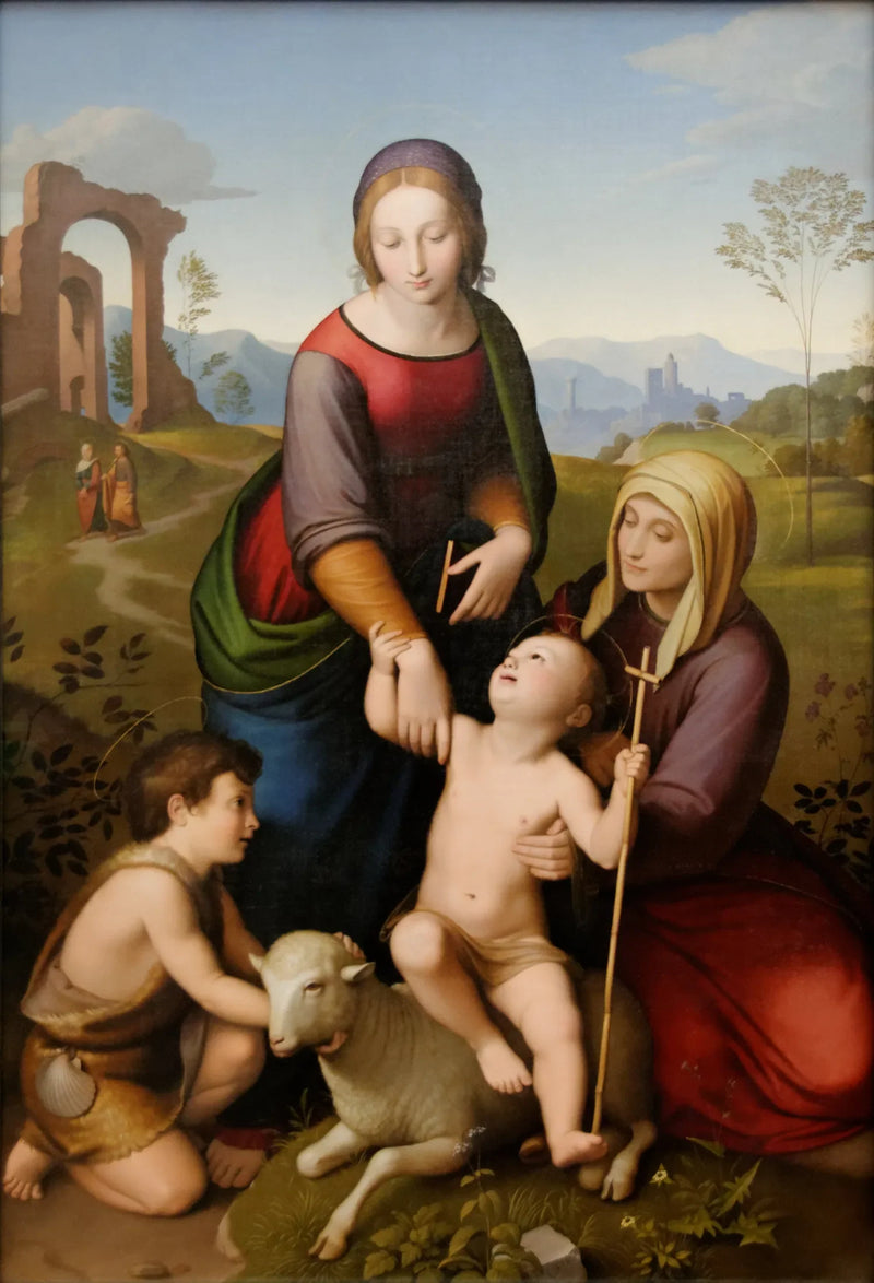 Dziewica Maria, Święta Elżbieta, Jezus, Jan Chrzciciel - Johann Friedrich Overbeck